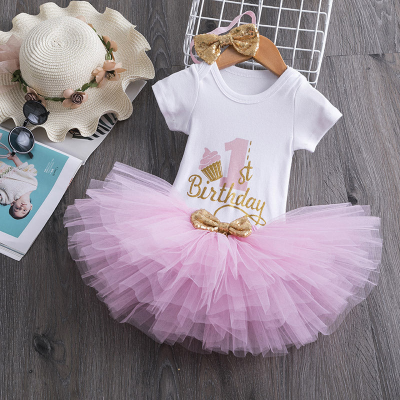 Baby Girl Birthday Dress Baby Girl Romper Princess Dress