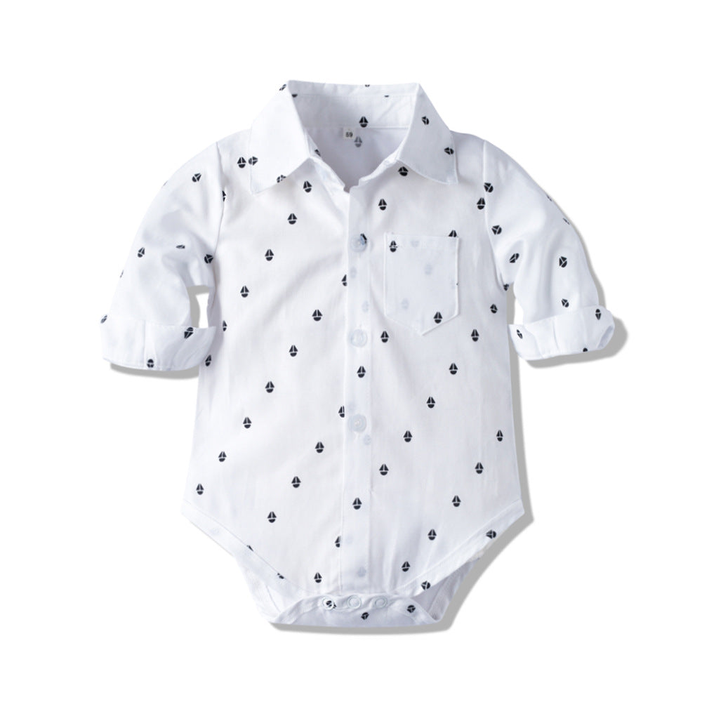 Autumn New Long Sleeve Khaki Suit Infant Clothing Boys' Gentleman Children'S Clothing