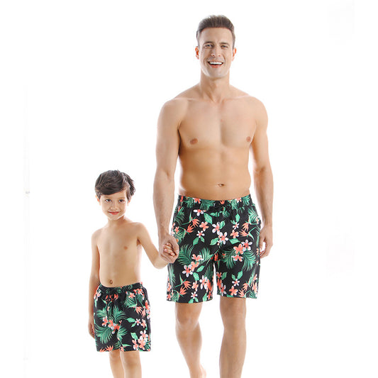 New Style Parent Child Swimwear Quick Drying Beach Pants
