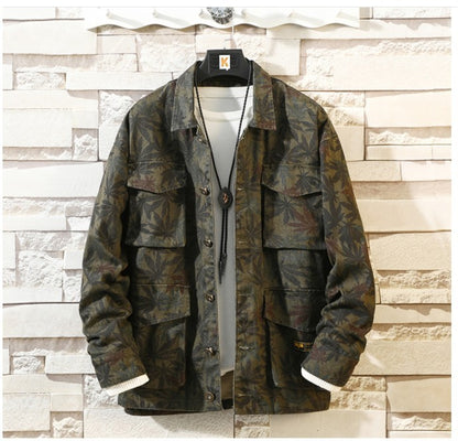 New Mens Camouflage Denim Jacket Coat Man Coats Jaqueta Masculino Jeans Jacket & Coats Fashion Design Autumn Brand Clothing