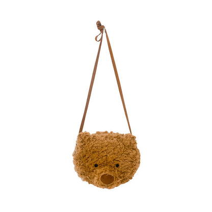 Brown Series Cute Furry Bear Messenger Bag For Girls