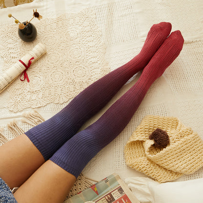 Over The Knee Pile Of Socks Knit Socks Women