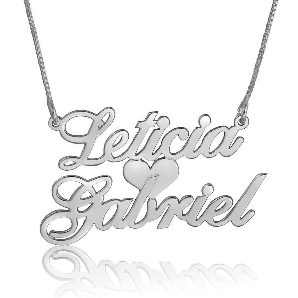 Personalized Stainless Steel Custom Cut Name Necklace Private Custom
