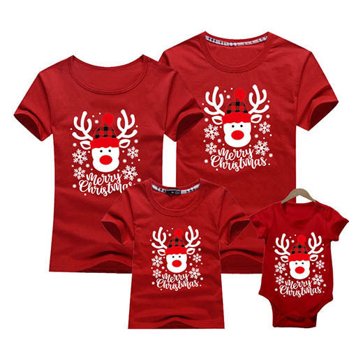 Rudolph, Merry Christmas and Dabbing Santa Matching Family Shirts