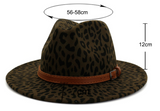 New leopard fur hat in autumn and winter jazz hat