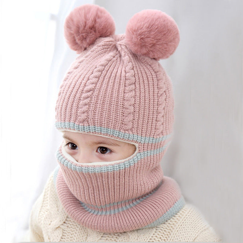 Baby winter scarf hat