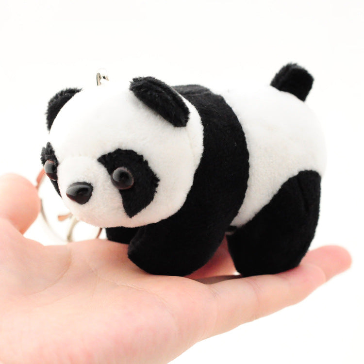 Panda plush key chain