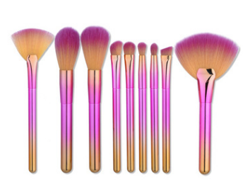 9 sets of make-up brush cover brush makeup brush suit cylinder fan eye brush powder paint