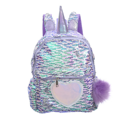 Children's Symphony Hairball Sequin Backpack School Bag