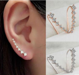 7 rhinestone stud earrings