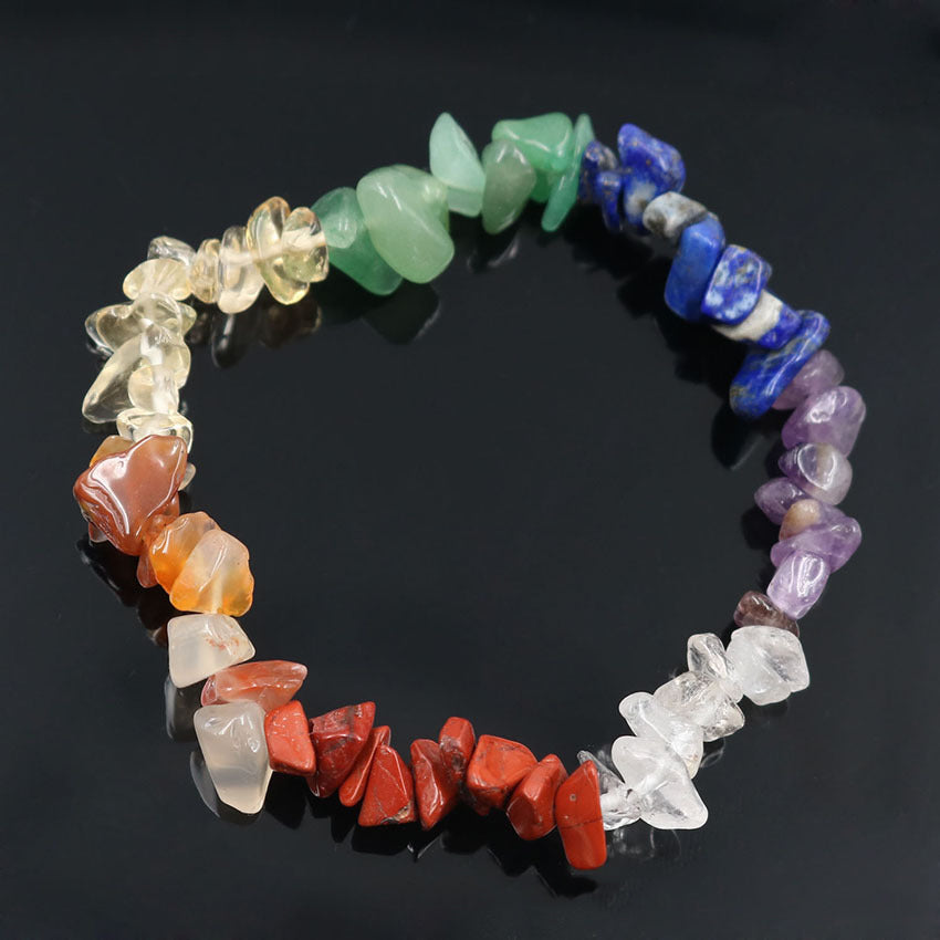 Natural crystal gravel bracelet
