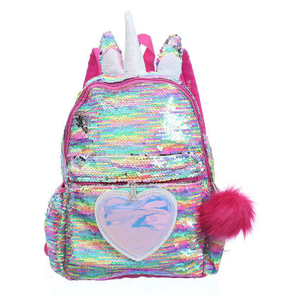 Children's Symphony Hairball Sequin Backpack School Bag