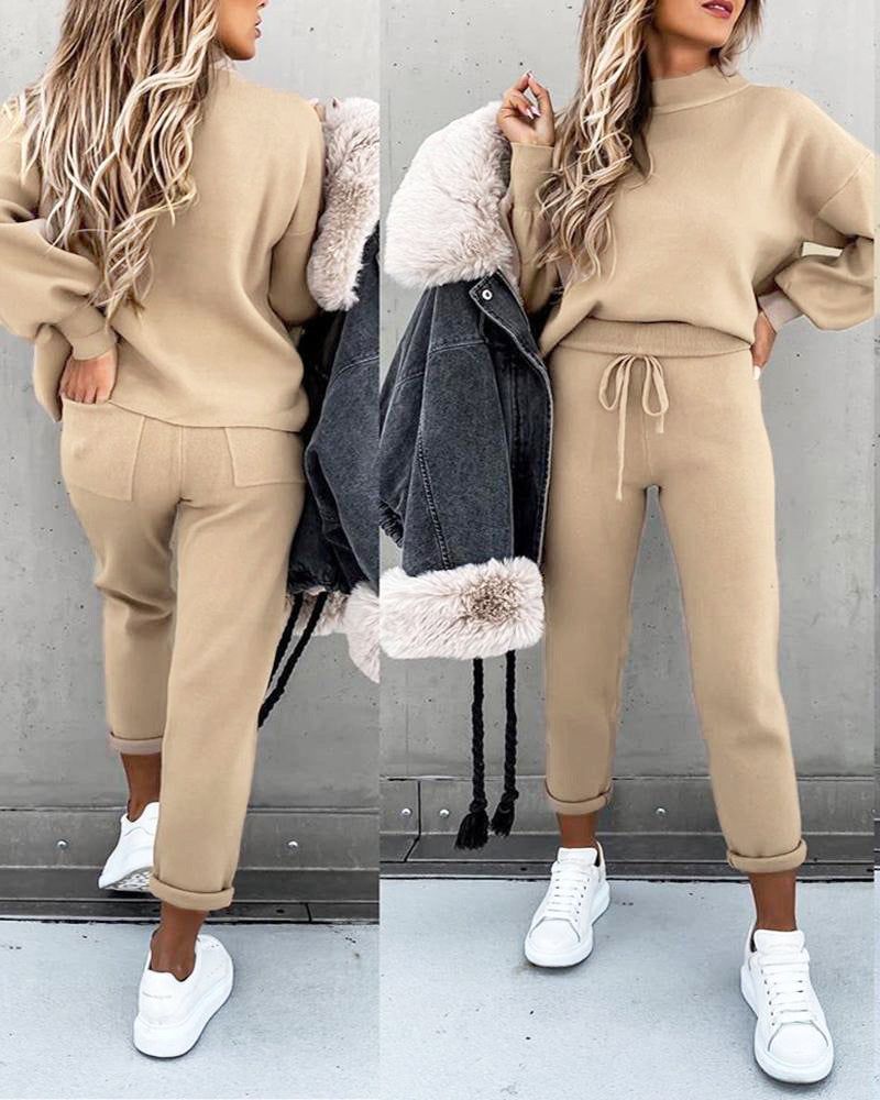 Two-piece autumn and winter sweater women
