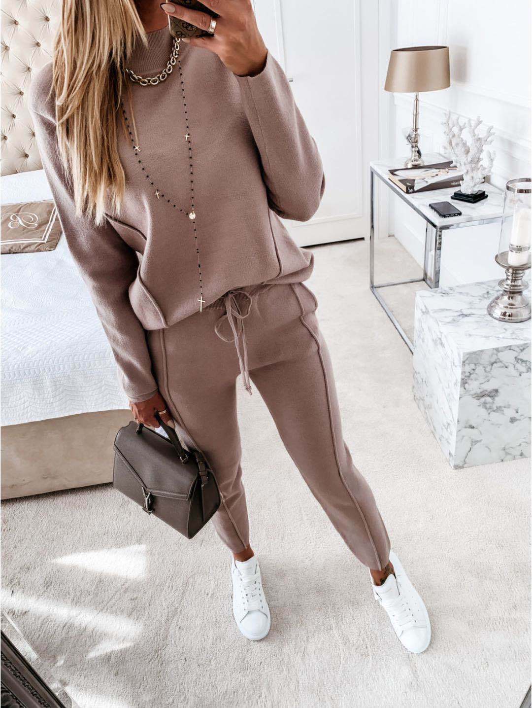 Two-piece autumn and winter sweater women