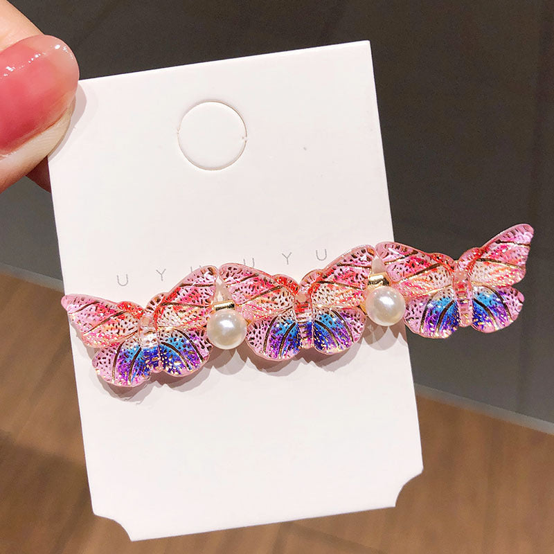 New Women Girls Cute Colorful Butterfly Hairpins Beautiful Hair Ornament Barrettes Headband Hair Clips Fashion Hair Accessories