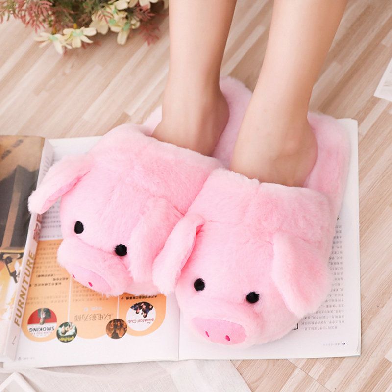 Plush Pig Slippers