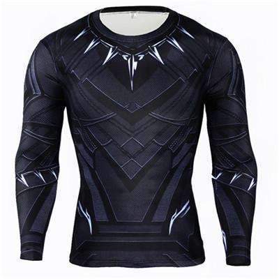panther Winter Soldier Long Sleeve Compression Shirt