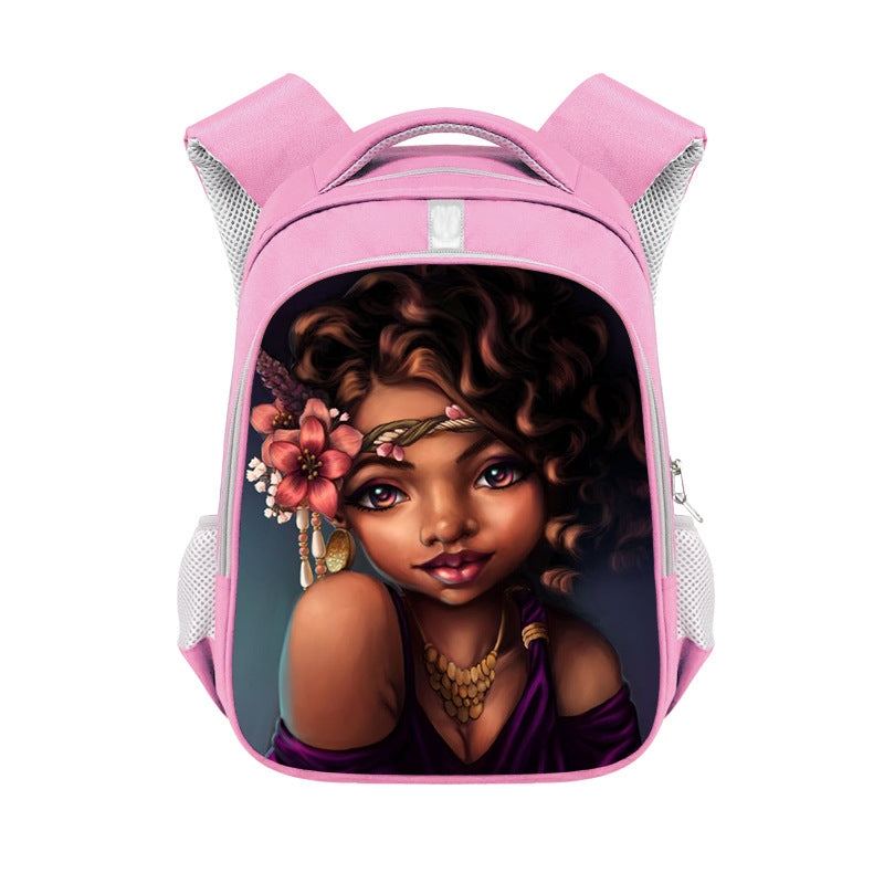 African girl backpack