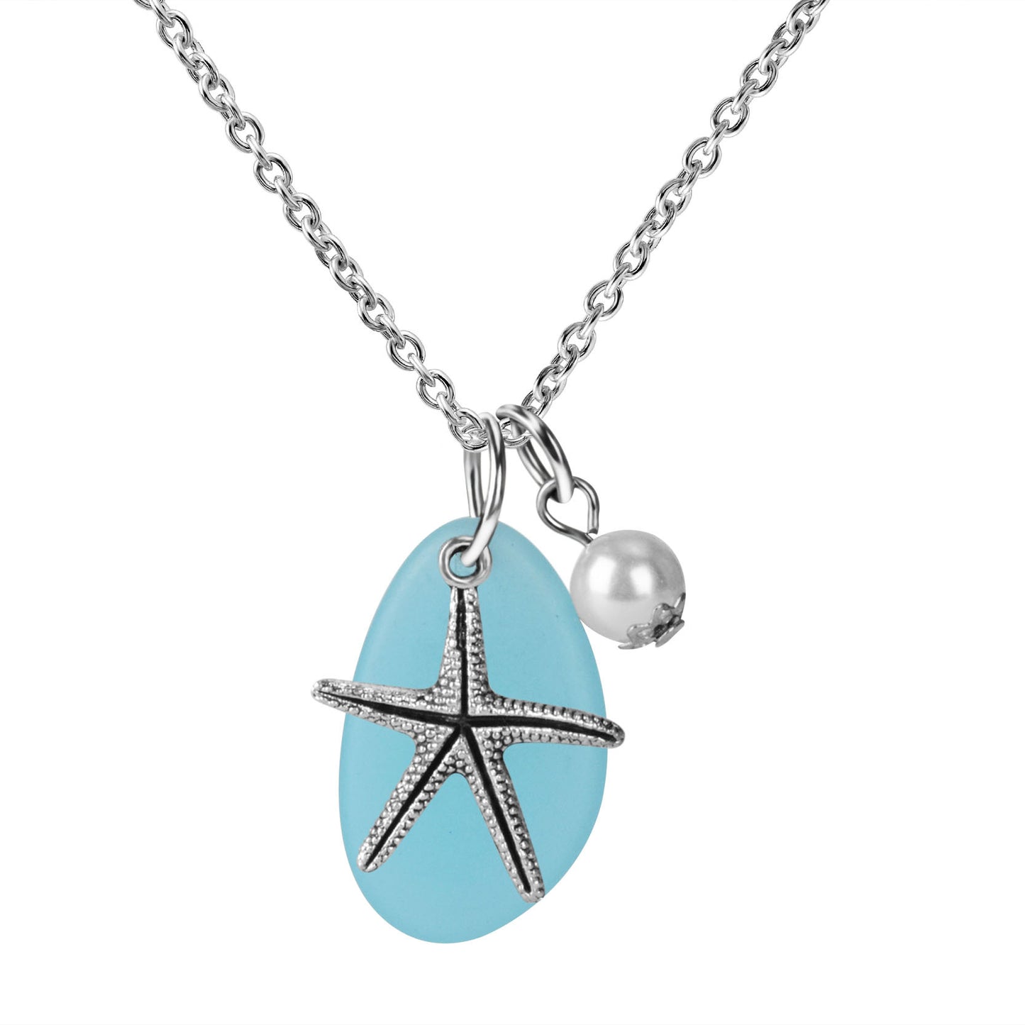 Starfish mermaid necklace