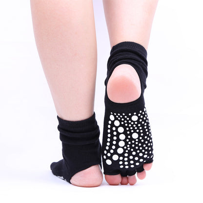 Five-finger Non-slip Middle Tube Yoga Socks