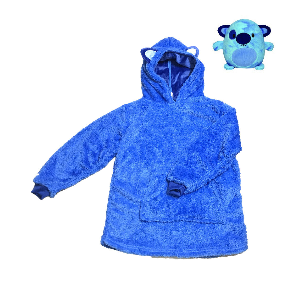 New Style Outdoor Children's Plush Hooded Guard Clothes