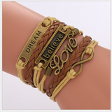 European and American big-name multi-layer woven bracelet bracelet rope