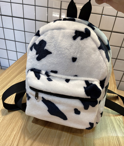 Cow hairy backpack