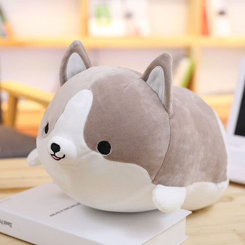 Cute Corgi Dog Plush Toy Stuffed Soft Animal Cartoon Pillow Lovely Christmas Gift for Kids Kawaii Valentine Present