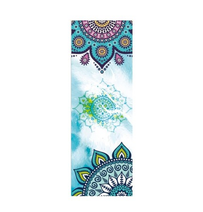 Beautiful Pattern Print New Yoga Towel Sweat Anti-skid Portable Gym Blanket Exercise Yoga Mat Towel Pilates Towel Yoga Mat Cover