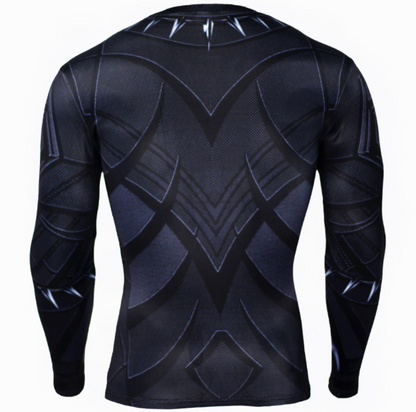 panther Winter Soldier Long Sleeve Compression Shirt