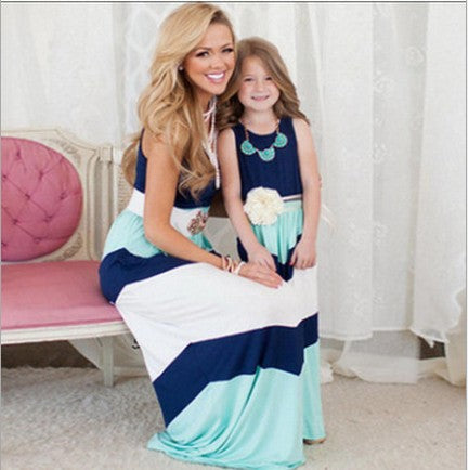 European And American Mother-daughter Dress
