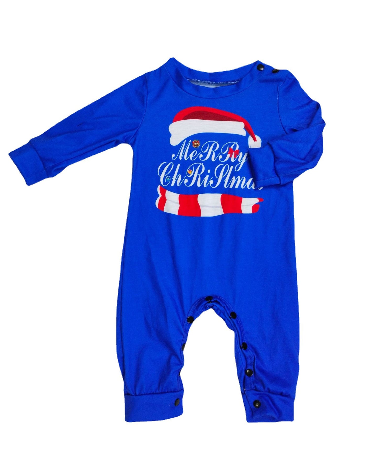 Matching Family Pajamas Sets Christmas PJ's Letter Print Top And Plaid Pants Jammies Sleepwear