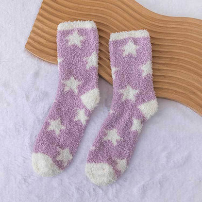 Plush Thickened Postpartum Towel Socks