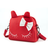 Number of children SATCHEL BAG BAG cute cartoon Baby Princess Girls Kitty backpack child Xiekua package