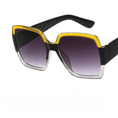 Colorful glitter sunglasses retro sunglasses