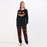 Men's And Women's Fashion Halloween Luminous Print Pajama Set