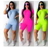 Casual woman solid color sportswear