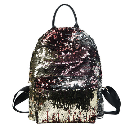 Fashion sequins backpack personality fashion bag