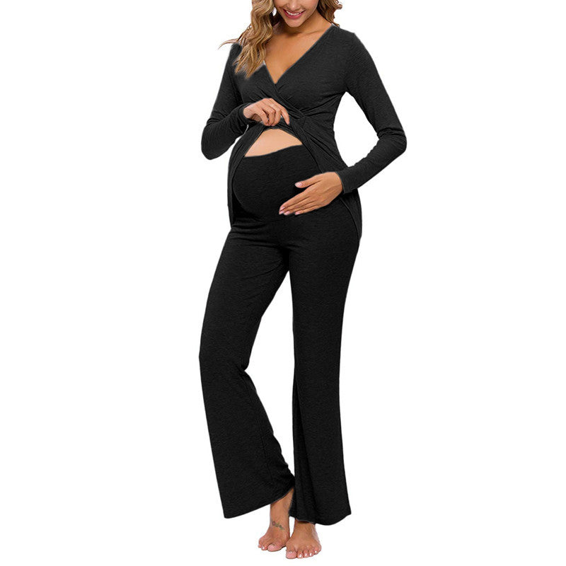Nursing pajamas for pregnant women