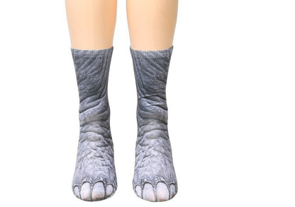 3D Animal Paw Long Socks