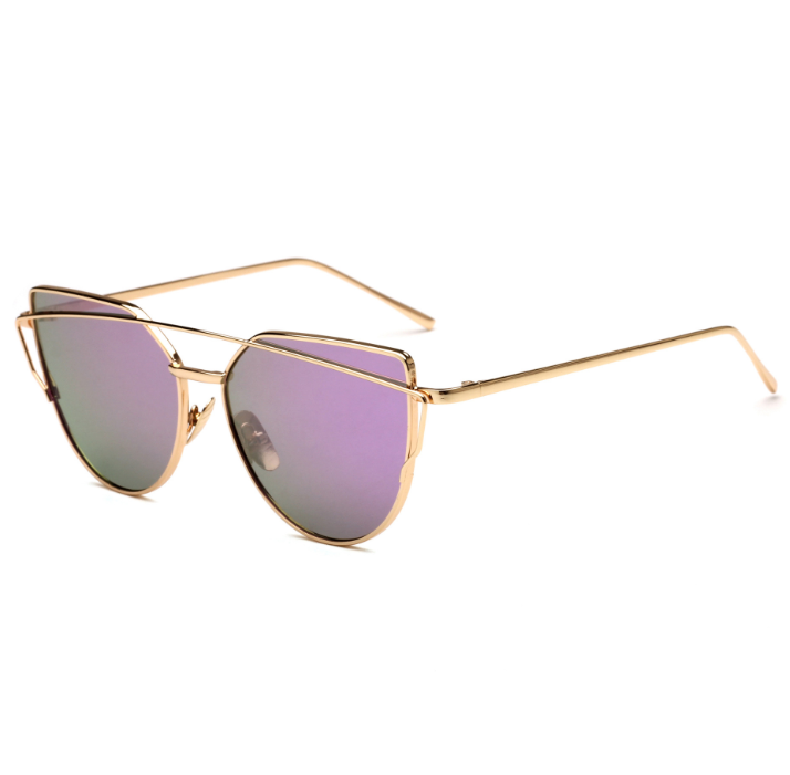 Female Vintage Gold Sunglasses