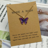 Simple Clavicle Chain Alloy Butterfly Jewelry