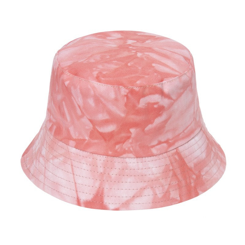 Cross-border Tie-dye Hat For Women Spring New All-matching Reversible Fisherman Hat Fashion Brand Fashion Bucket Hat Couple Short-brimmed Hat