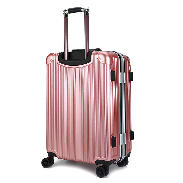 Luggage pull rod box Cardan rose gold aluminum frame tour box 2024 inch men business suitcase