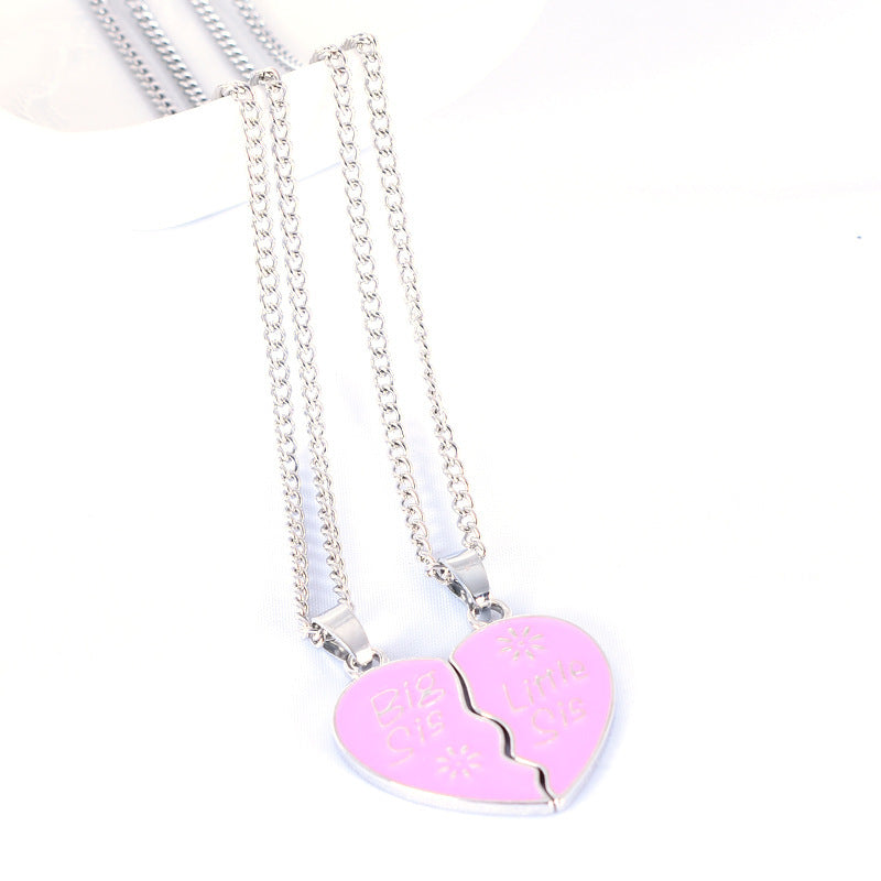 Fashion Simple Broken Heart Pendant Necklace
