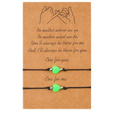 Europe And America Best Selling Luminous Pendant Card Necklace Love