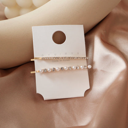 Pearl flower hair clip rhinestone hair clip