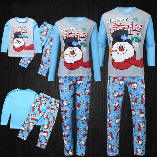 Christmas Parent-child Printed Long Sleeve Pajamas Homewear