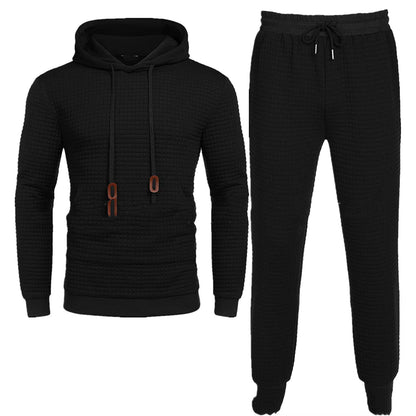 European And American Mens Long Sleeved Trousers Sweater Suit