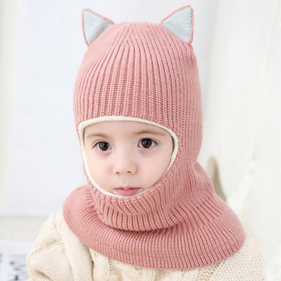 Baby winter scarf hat